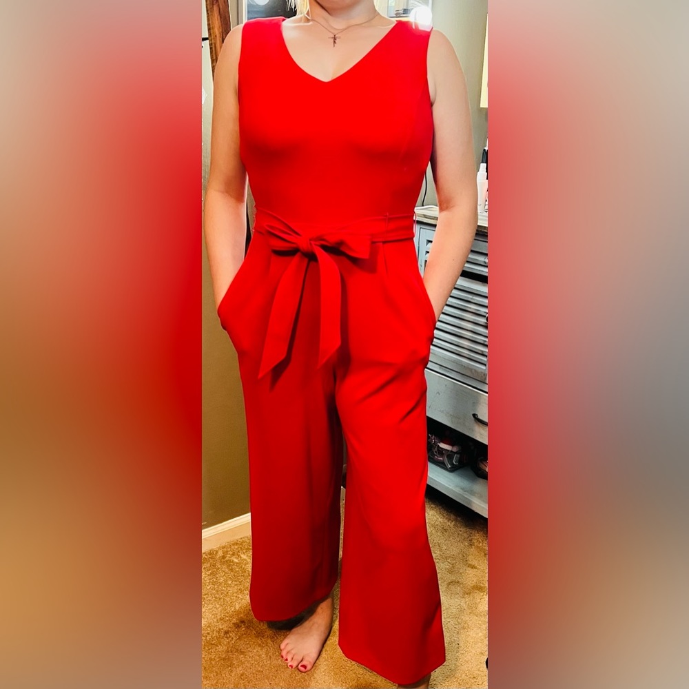 Calvin Klein Sleeveless Cropped Romper